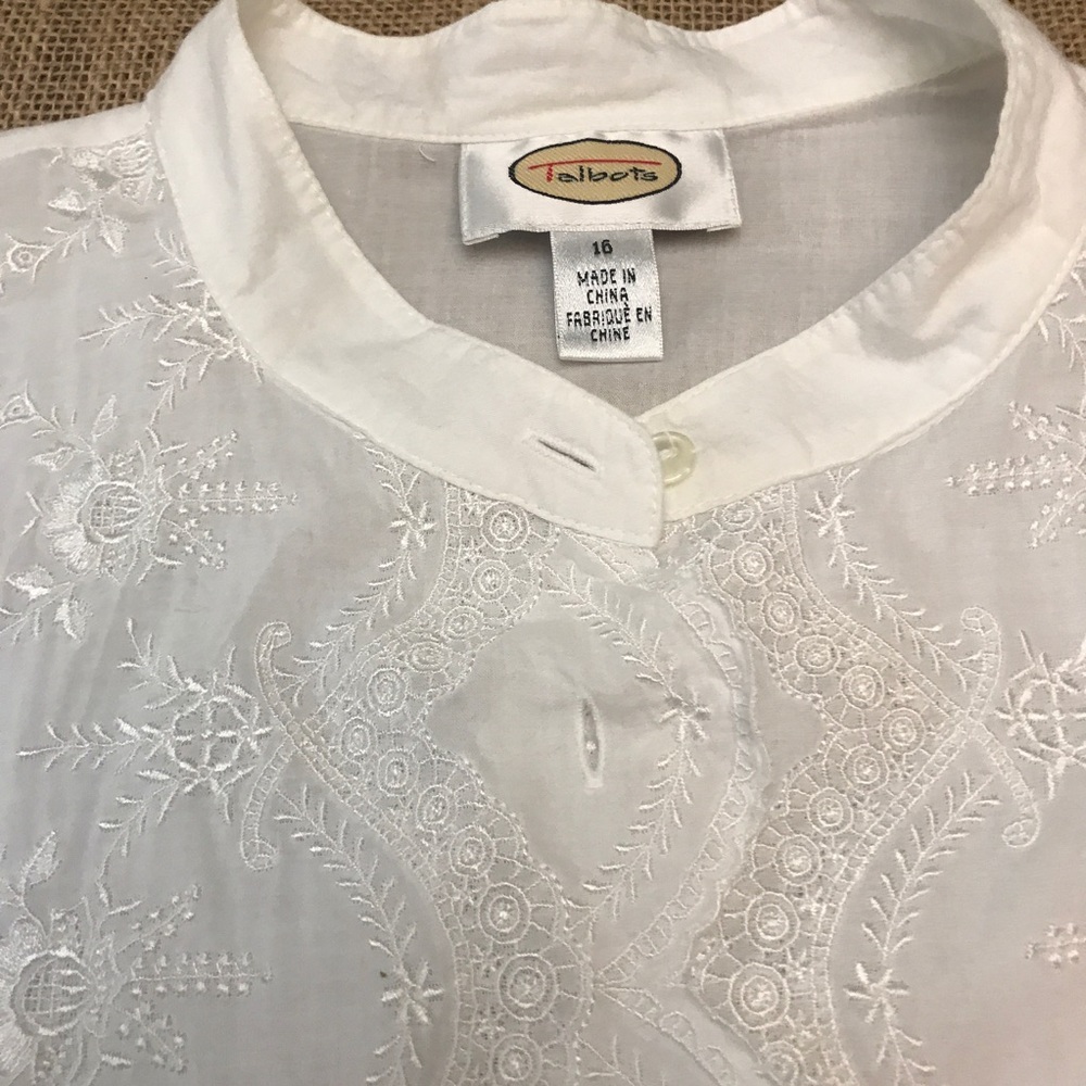 Talbots Embroidered Shirt - Picture 4 of 7